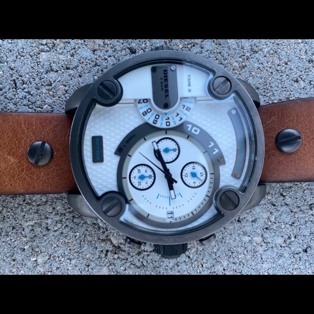 Diesel 3 Bar Watch Genuine Leather